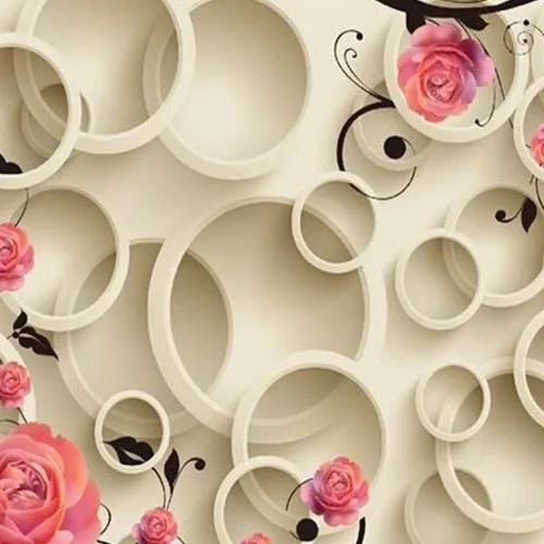 3d фотообои с изображением розы мечты цветов круга гостиной фона для телевизора