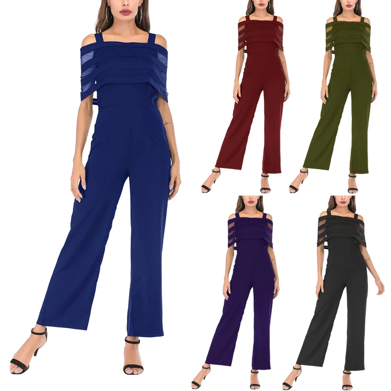 high waist jumpsuit wide leg