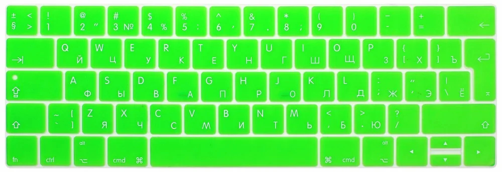 Европейские наклейки на клавиатуру с русскими буквами для нового Macbook Pro 13 15