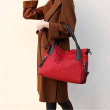 Женские винтажные дорожные сумки-мессенджеры Модные женские непромокаемые однотонные нейлоновые сумки через плечо Bolsas Femininas женские сумки на плечо