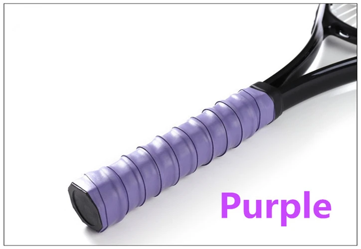 Ручка для бадминтонной ракетки Overgrip Сквош теннисная повязка от пота Мужская теннисная лента для обмотки ручек спортивная повязка для головы захват ленты Теннисный браслет - Цвет: Фиолетовый