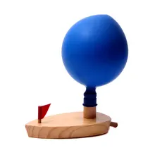Creative 1pc 15cm wooden ship balloon children swimming bath tub bath splashing water toys children gifts