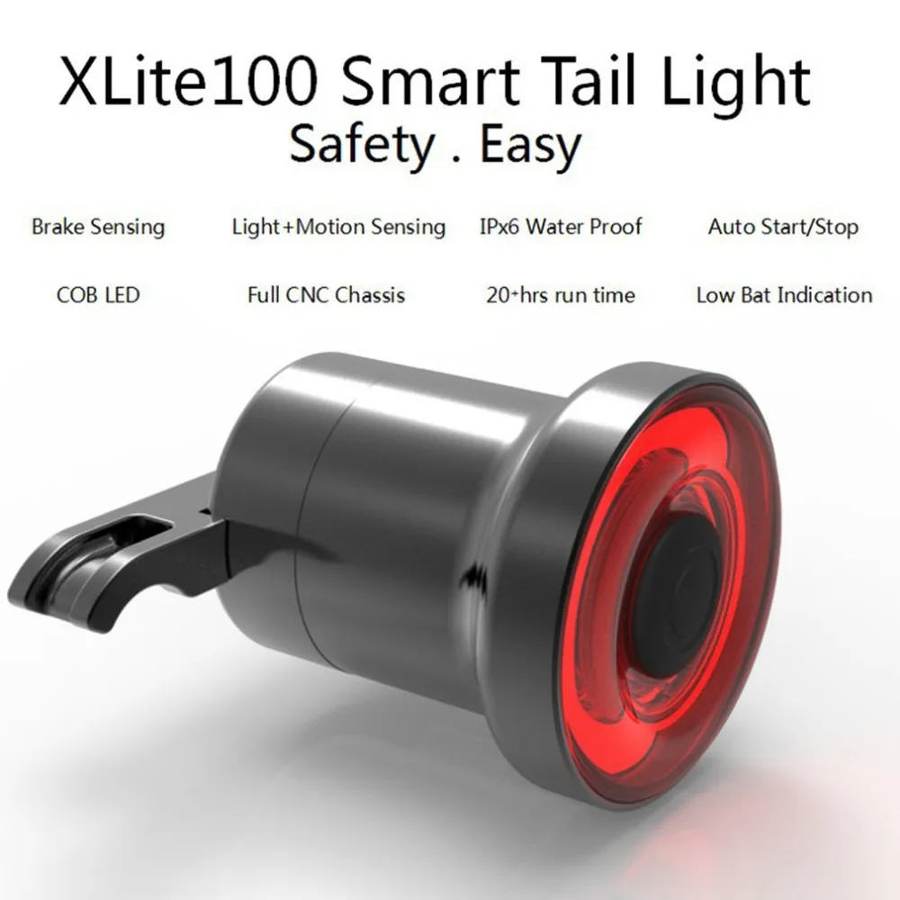 

New type Bicycle Taillights Intelligent acceleration sensor Brake Lights Aluminum Alloy USB Micro Port Rear Taillights & Numbe