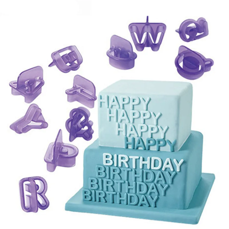 

40 Pcs/set Alphabet Letter Number Cake Cutter fondant Biscuit Baking Mould Cookies Cutter Baking New Style 40pcs Letter Digital