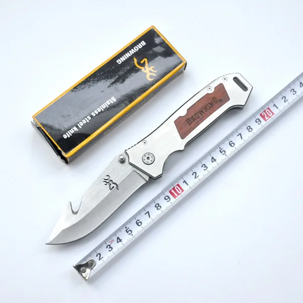 

Top Quality Hunting knife Outdoor Camping tools Wood handle Tactical Survival Folding knives Boxes Gift