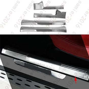 

4x Stainless Steel Door Sill Scuff Plate Trim Cover For Benz GLC Class X205 16+