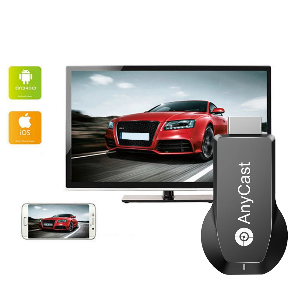 

M100 4K HD Wireless 2.4G/WiFi HDMI Display Receiver TV Projection Video Transmission Fits Netflix Google Youtub iphone android