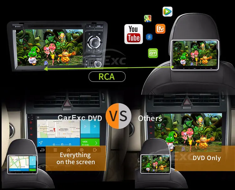 Flash Deal Android 9.0  CAR DVD Player For Audi A3/S3(2003-2013)  GPS  Radio Navigation Multimedia Audio FM AM Radio Built in CarPlay  DAB+ 28