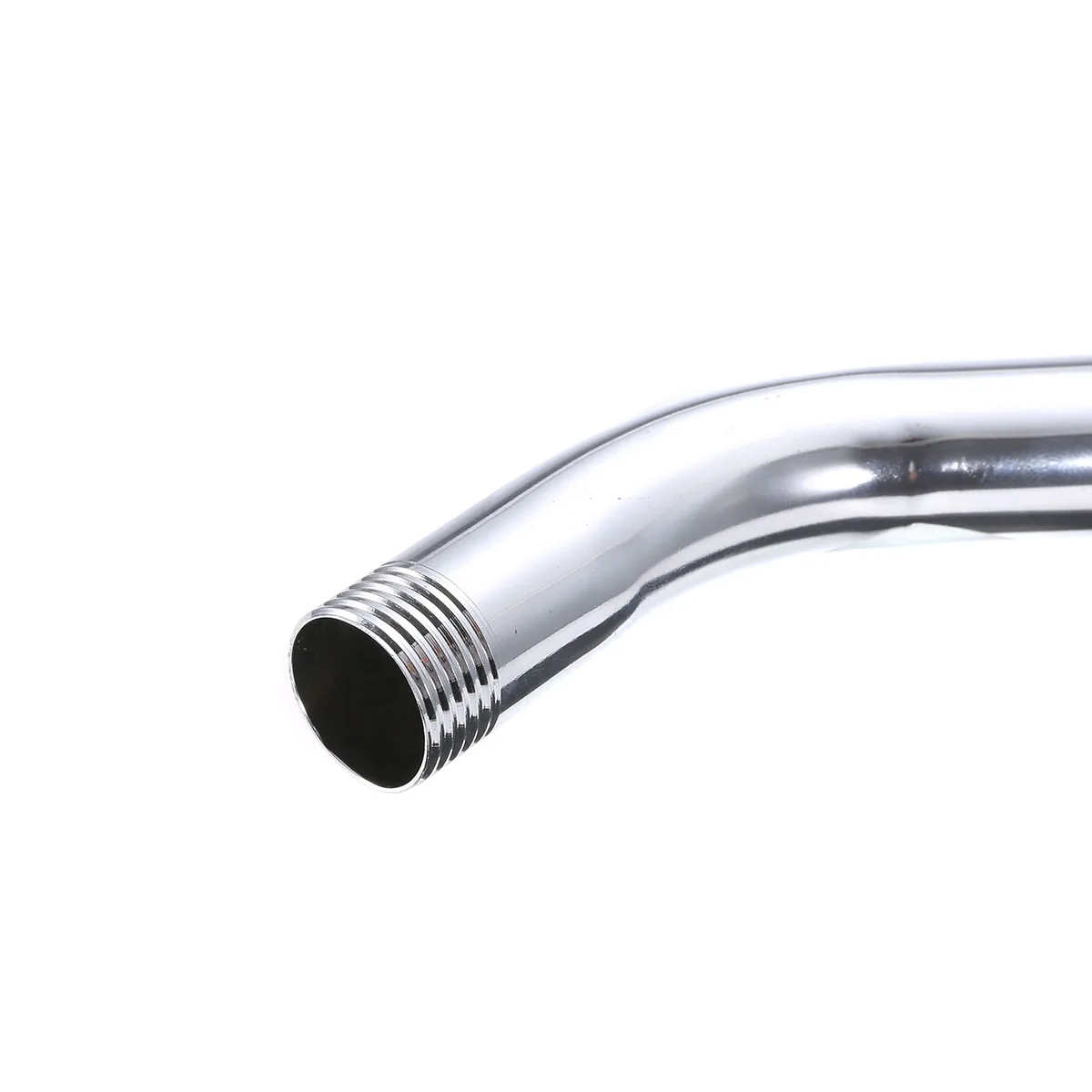 G1/2" Threaded Shower Head Extra Pipe Stainless Steel Shower Arm Head Extension Angled Extra Pipe Tube