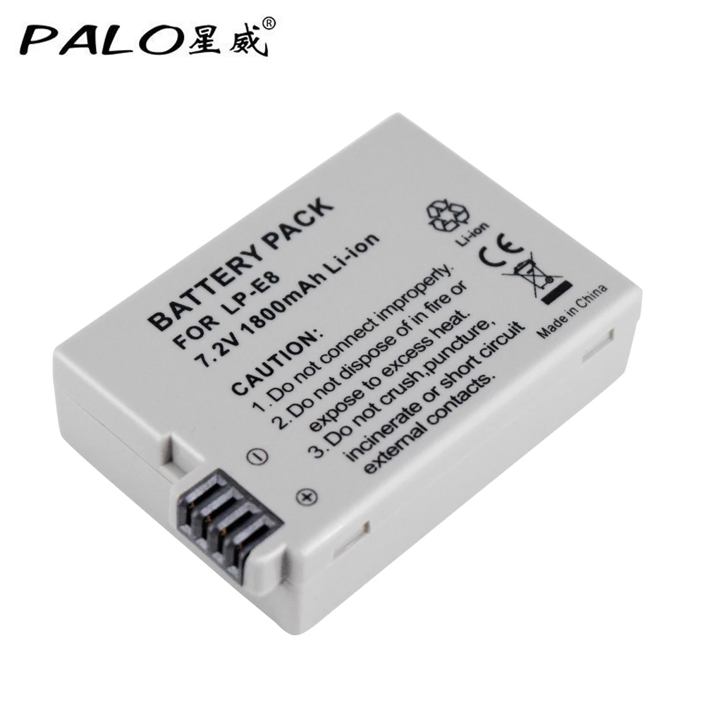 4 шт. пало LP E8 LPE8 Камера Батарея + ЖК дисплей USB Dual Зарядное устройство для цифровой