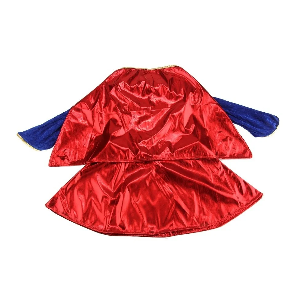 Kids Child Girls Costume Fancy Dress Superhero Supergirl Comic Book Party Outfit