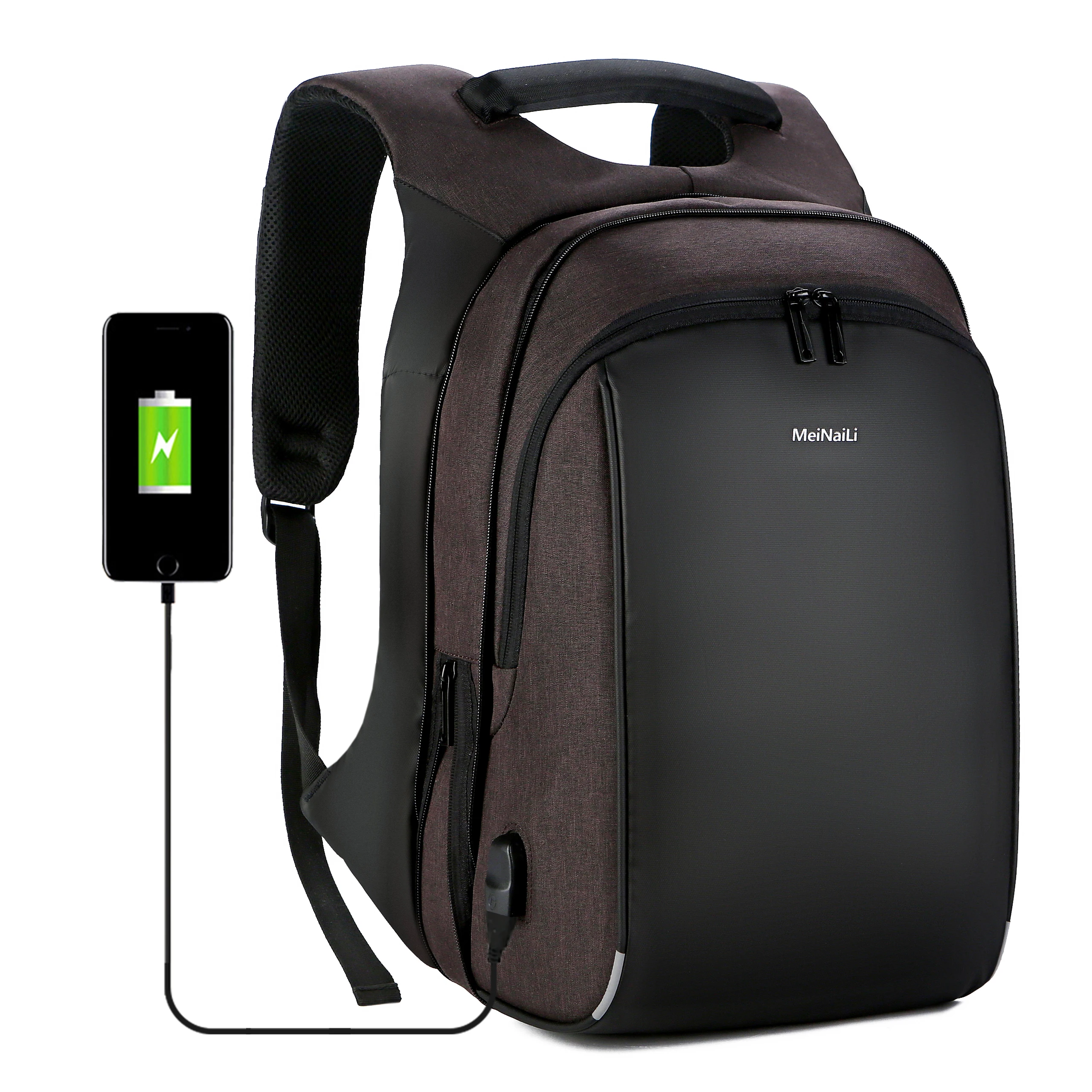 

Multi-Functional Computer Backpack Trendy Design Men Water-proof Travel Bag with USB Charging Backpack Male Casual Shoulder Bag