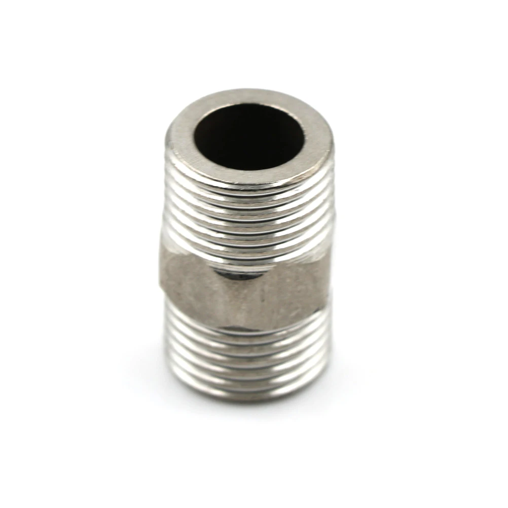 1 шт. шестигранная труба 1/2 дюйма из нержавеющей стали|threaded pipe fittings|hex nipplemale hex nipple |