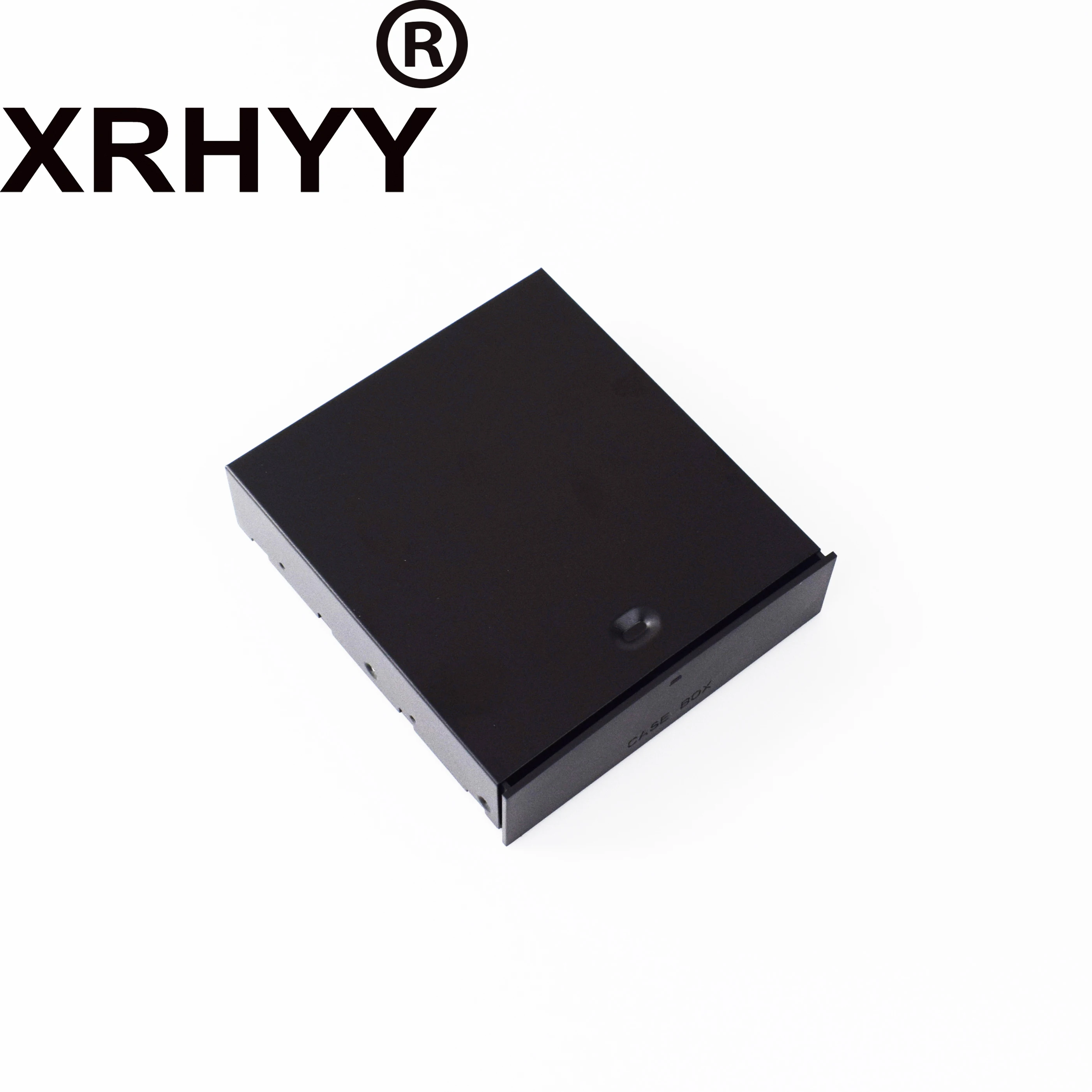 XRHYY Black Desktop Computer ATX/MATX Hard Drive Mobile Blank Rack Drawer Tray Storage Sase / Box HDD Enclosure Box (5.25")