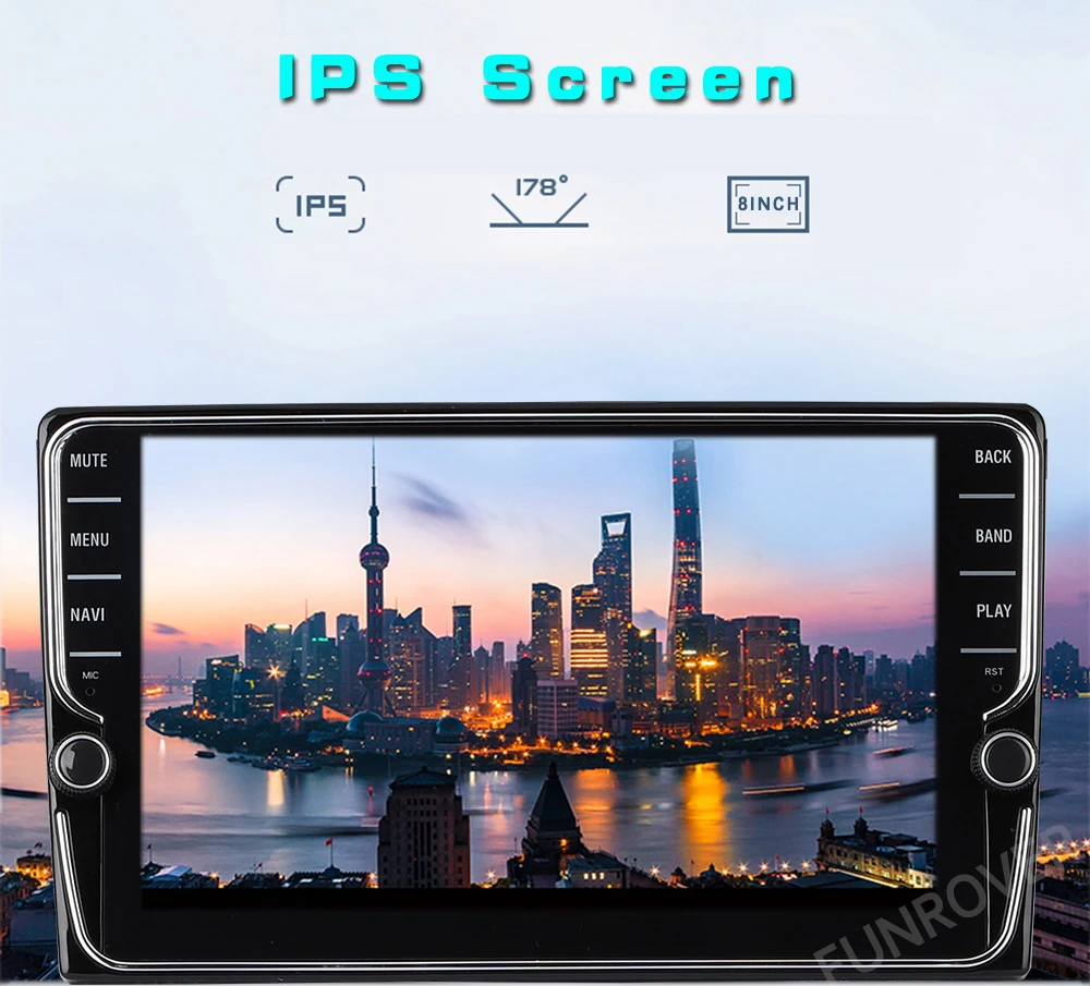 Perfect Funrover 8" IPS Android 8.0 Car Dvd Gps multimedia For Ford Focus 2 Wifi video player in dash radio tape recorder rds stereo usb 11