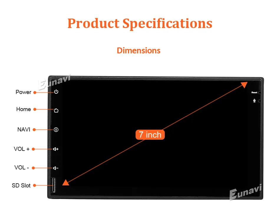Top Eunavi 7" Double 2 Din TDA7851 Universal Android 8.1 Car Radio PC 1024*600 Autoradio GPS Navi wifi Bluetooth free frame camere 23 Top Eunavi 7" Double 2 Din TDA7851 Universal Android 8.1 Car Radio PC 1024*600 Autoradio GPS Navi wifi Bluetooth free frame camere 23