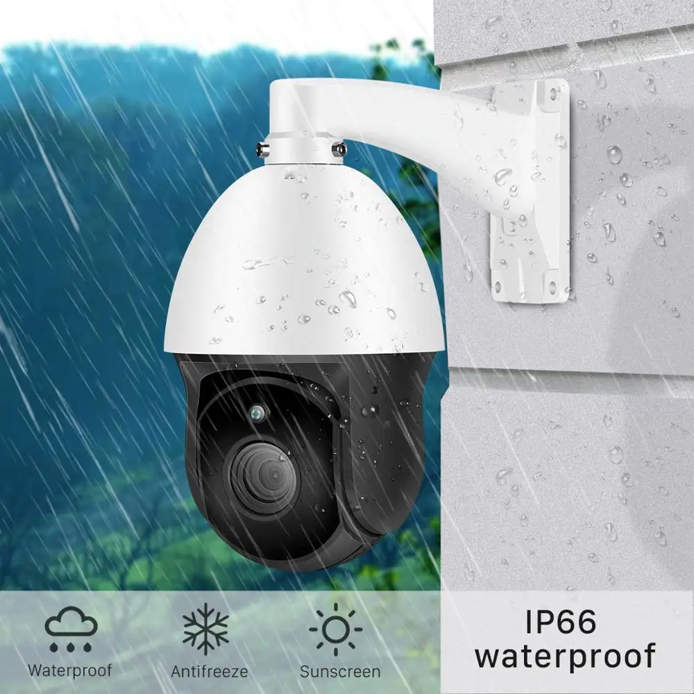 ANBIUX H.265 3MP PTZ IP Камера 2MP 30X зум Водонепроницаемый Hi3516E 1080P Мини Скорость купол