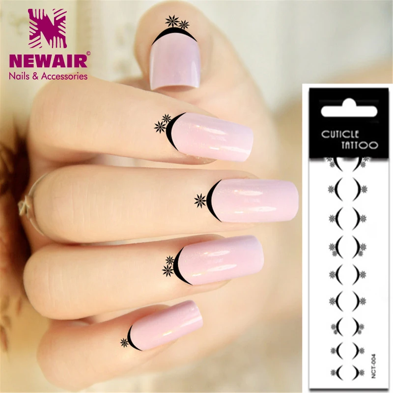 

New Design 20X Nail & Finger Cuticle Tattoos Water Transfer Nail Art Stickers Beauty Women Accessoires Decoration Nails