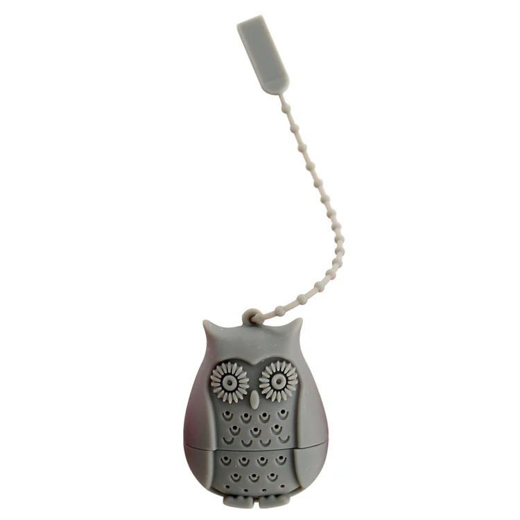 Set of 4 Silicone Owl Tea Bag Creative Silicone Tea Infuser Filter for Mug Tea Pot Empty Tea Bags for Loose Tea Kitchen Accessories (6)