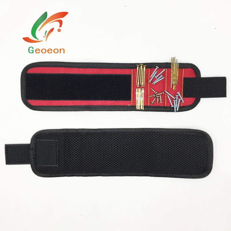 

Geoeon Wrist Support Strong Magnetic For Screw Nail Holder Wristband Band Tool Bracelet Belt Support Protection Kit DIY D30