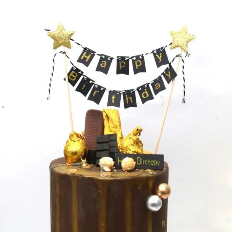 Йориу Топпер для торта «С Днем Рождения» флаг баннер кекс топперы первый день рождения украшения для детской вечеринки украшения торта