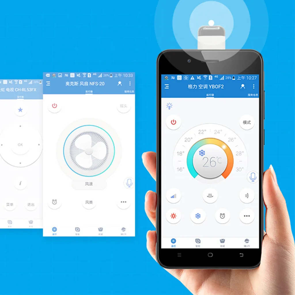  Mini Infrared IR Remote Controller Adapt for Android Micro USB / Type C Smart Phone for Air Conditioner/TV/DVD/STB