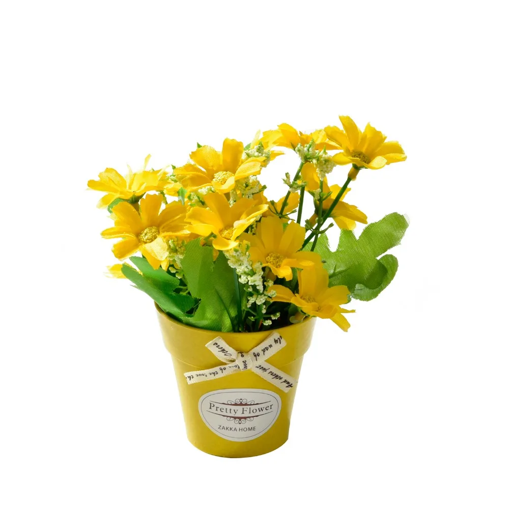 Fake flower Chrysanthemumwith plastic vase bonsai Artificial flowers for wedding party Garden farmhouse decoration fake flower Fake flower Chrysanthemumwith plastic vase bonsai Artificial flowers for wedding party Garden farmhouse decoration fake flower