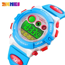 SKMEI Children LED Digital Watch Boys Waterproof Sports Watch Kids Alarm Fashion Watch for Children Girl Gift relogio infantil