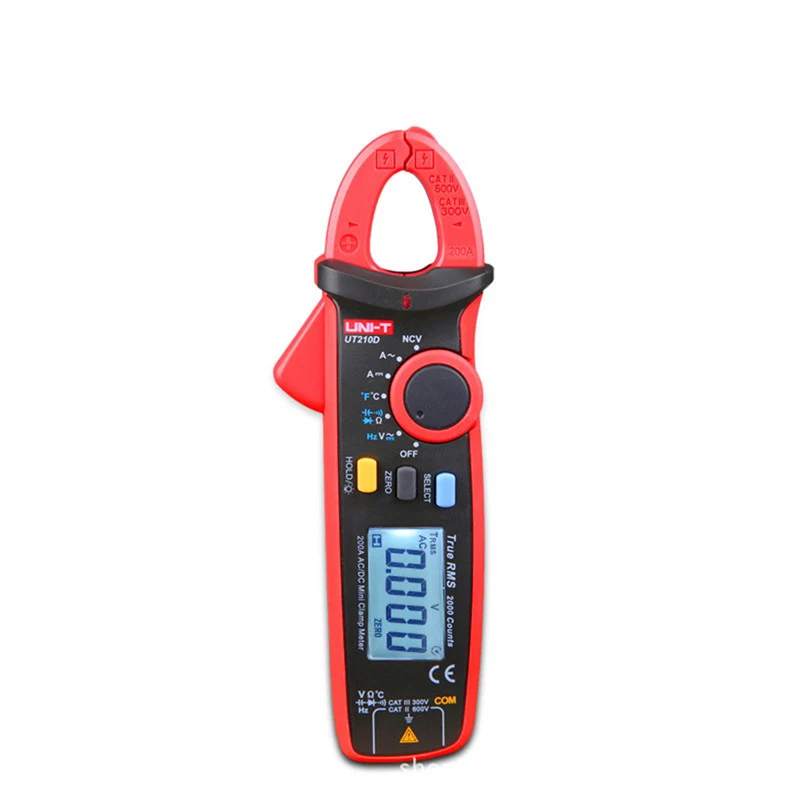 UNI T UT210 серия Мини цифровые клещи AC/DC напряжение тока UT210E Авто Диапазон VFC емкость
