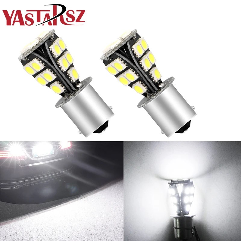 

1x2PCS 1156 BAU15S 18 SMD Amber Yellow CANBUS OBC Error Free py21w LED car Bulbs Lamp Turn Signal Lights Car Light Source DC 12V