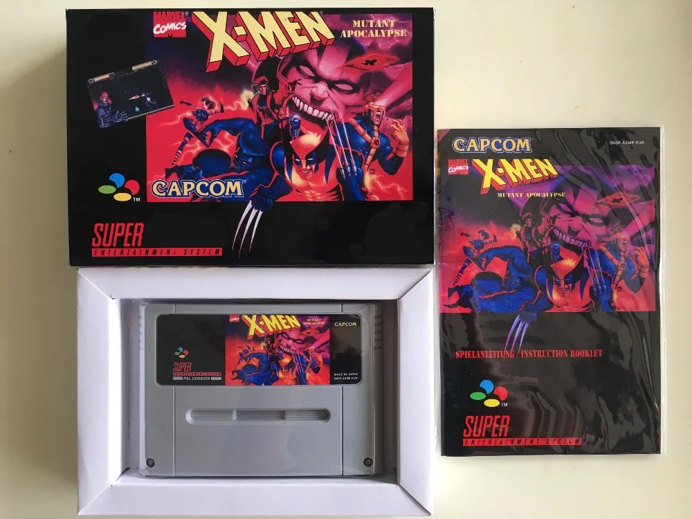 16 битные игры* X-MEN мутант APOCALYPSE(PAL EUR версия! Коробка+ инструкция+ картридж