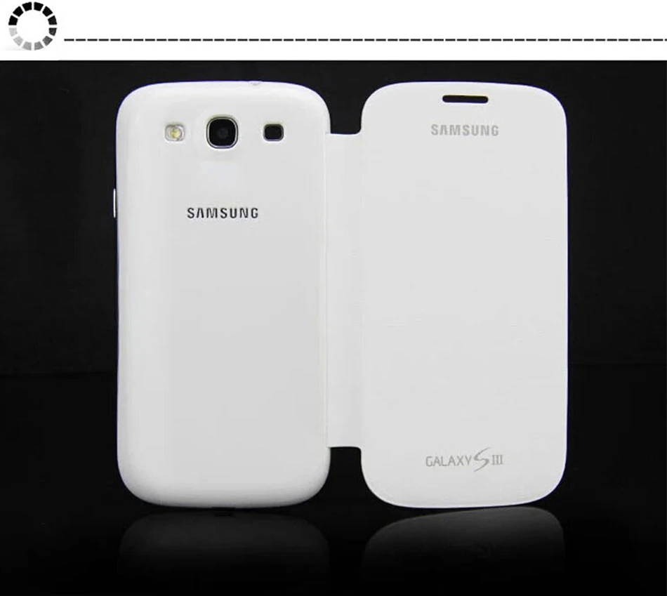 4Samsung Galaxy S3 Case Cover SIII Case Cover Ultradunne 100% Originele S3 i9300 Beschermhoes Flip  Cover Protection Cover