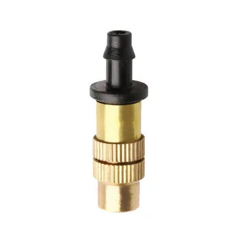 

10 pcs Adjustable Misting Nozzle Gardening Water Cooling Thread Brass Spray Sprinkler Home Gardern Tools TQ