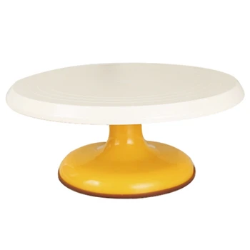 

Plastic Cake Turntable Rotating Non-Slip Birthday Cake Stand Baking Decoration Round Base For Kitchen Baking Tools