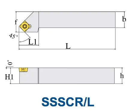 Nicecutt SSSCR держатель внешнего токарного инструмента SSSCR1212H09 SSSCR1616H09 SSSCR2020K12 SSSCR2525M12 для SCMT вставка токарного станка