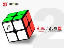 Mofangge 2x2 wuxia/wuxia 2x2 2 м черный/Stickerless Cubo magico Твист головоломки Обучающие игрушка идея подарка Прямая доставка кубик рубика