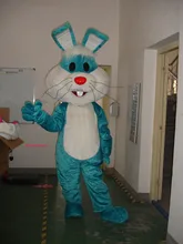 Sommer heißer verkauf!! Neue blaue kaninchen Erwachsene größe maskottchen kostüm mit anzüge schuhe hände phantasie party kleid Halloween kostüm