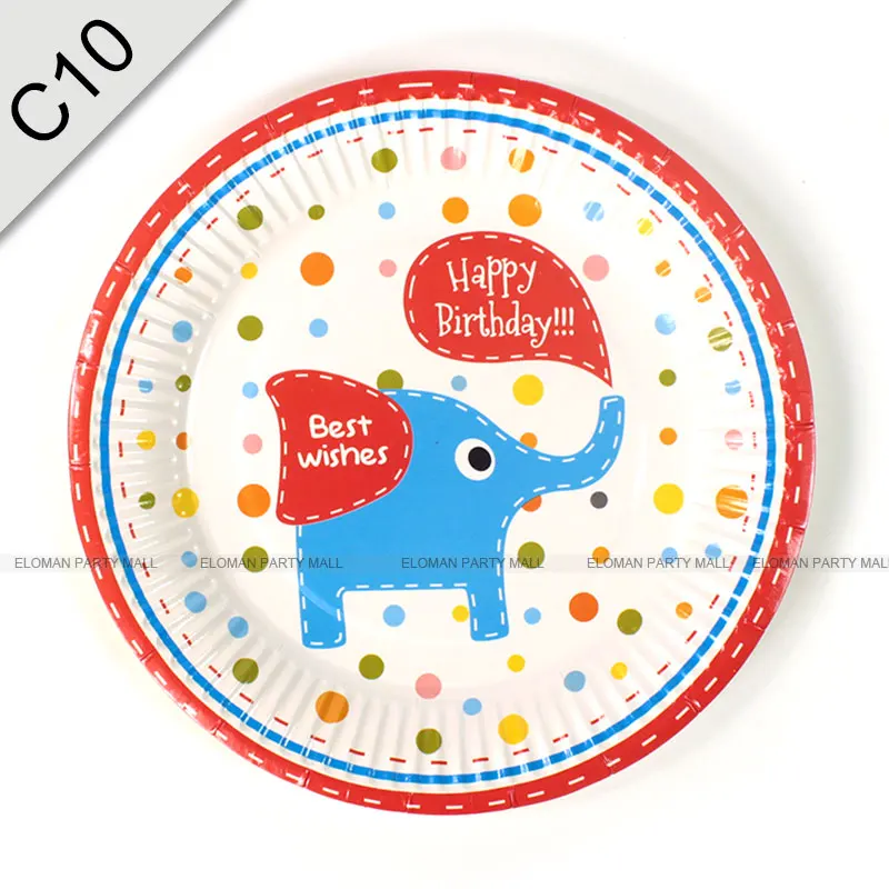 6 шт. 7 дюймов мультфильм автомобиль diposable бумажные тарелки для вечеринка для мальчика день рождение детей с днем рождения бумаги тарелка для торта