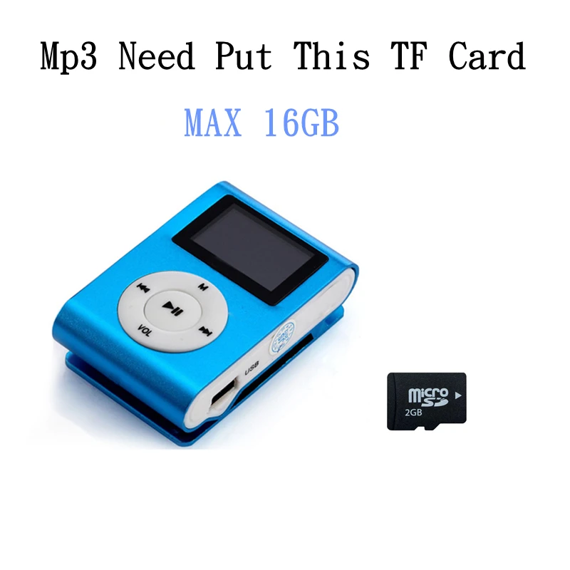 Mp3 плеер мини Lettore ЖК экран mp 3 музыка musica клип воспроизводитель дети speler aux usb