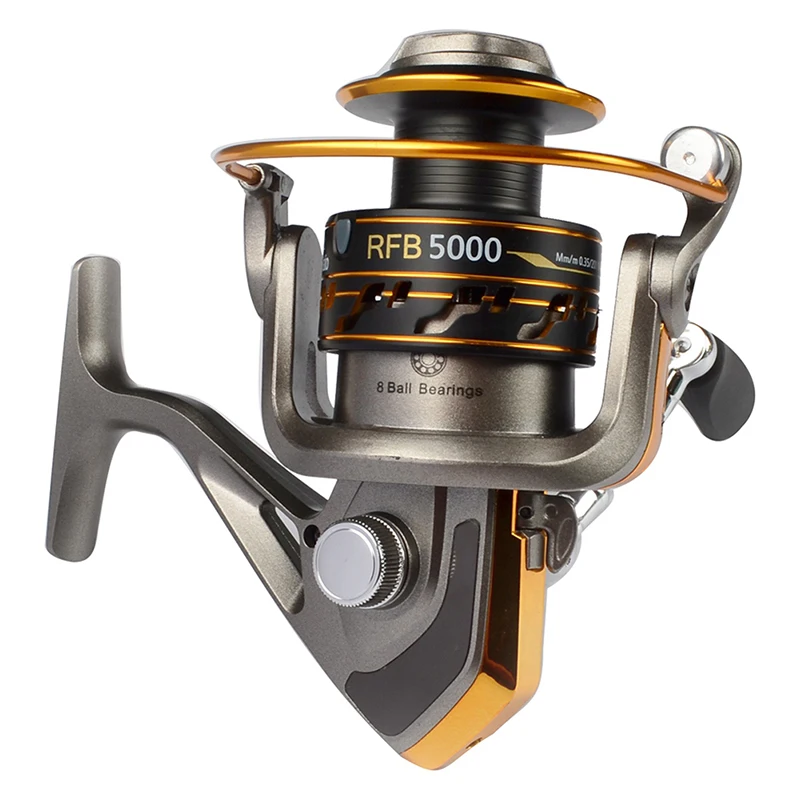 2018 Metal head fishing wheel 8 axle spinning wheel throwing pole sea