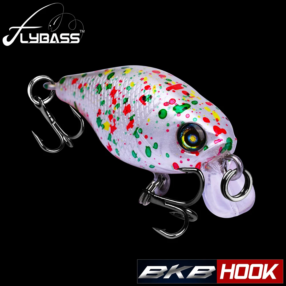 

Top Quality 1pcs Fishing Lures 6 Colors Fishing Tackle 4.6cm-1.81" Hard Bassbaits with 12# BKB Hooks 4.5g-0.16oz Fishing Baits
