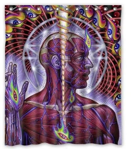 

Tool Band Rock Metal Customize Unique Waterproof Shower Curtain Bathroom Curtains