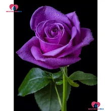 Пользовательский 5D Алмазная вышивка продажи вышивки крестом сделай сам полный алмазов картина полностью Пурпурная роза мозаика со стразами