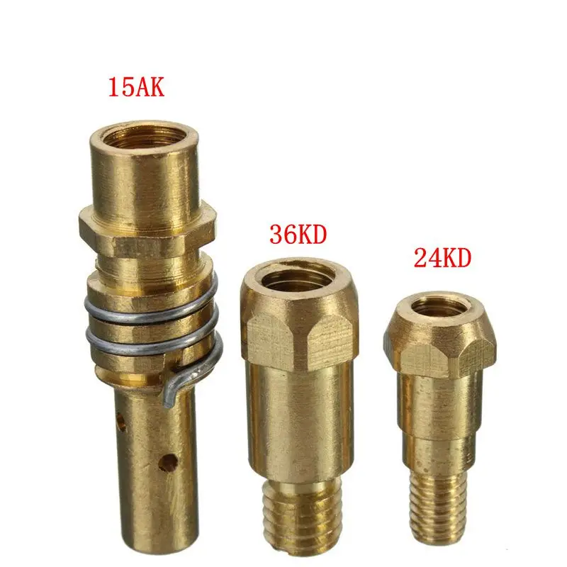 

2PCS Replacement Welding Weld MIG Gas Nozzle Shroud For Welder Machine Torch Tip Gold 15AK 24KD 36KD