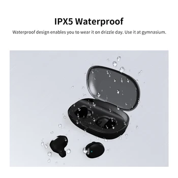 

NEW Portable EVA Bag Case Wireless Earbuds BT4.1 Sports Headphone IPX5 Waterproof Mini Earbuds 1200mAh Battery Case