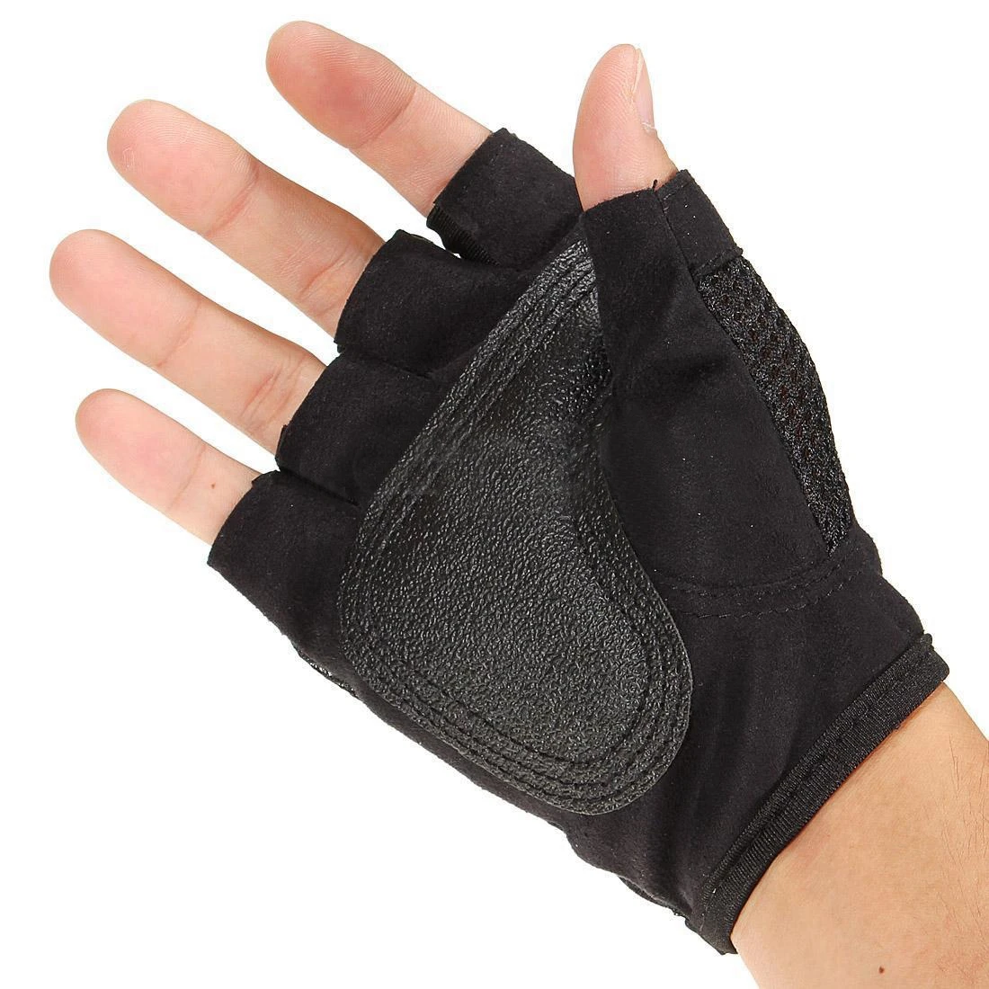 POVIT Weight Lifting Gloves Workout Fitness Body Building Training Exercise Gym Sport Black