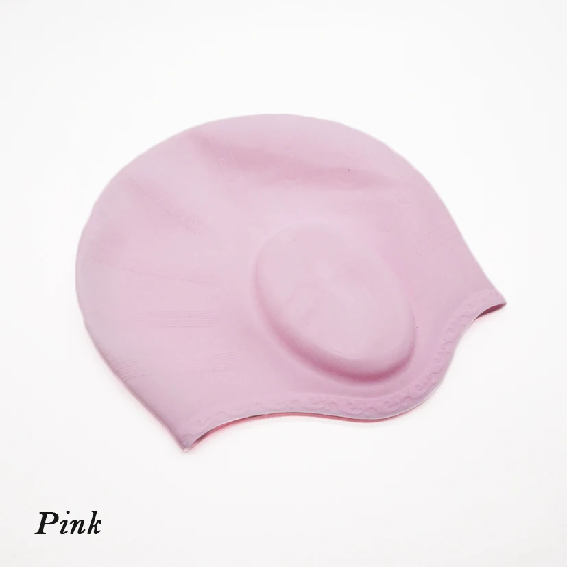 Высокое качество силикона Плавание ming Кепка с защитными наушниками Плавание ming Кепки новыи дизайн Плавание casquette плавательный бассейн для купальные костюмы для взрослых женщин - Цвет: Pink