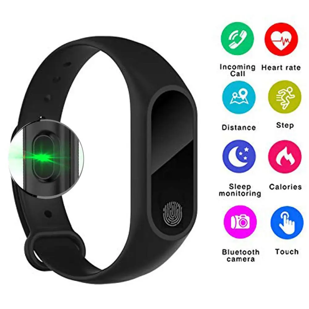 

M2/M3 IP67 Smart Bracelet Synchronous Motion Meter Step Counter Bracelet Cycling Heart Rate Monitors Bracelet Fitness Watch