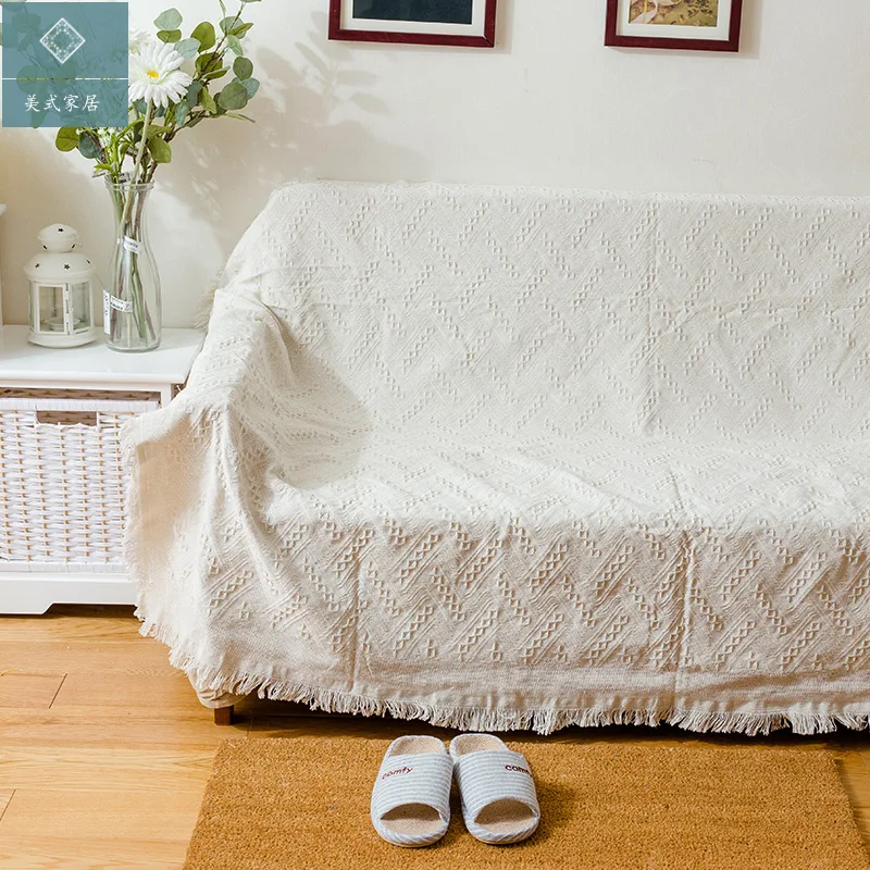 2017 New Cotton Throw blanket Sofa TV Thread Blanket decorative