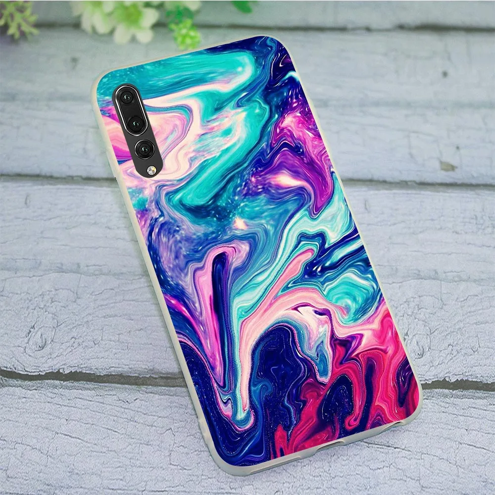 Цветной чехол для телефона Huawei P20 Обложка P10 P8 Lite Pro P9 Mini P Smart Mate 10 20 Rainbow Art |